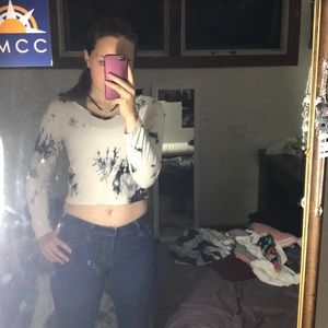 Marble crop top